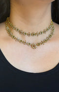 Viral Double Layer Floral Necklace