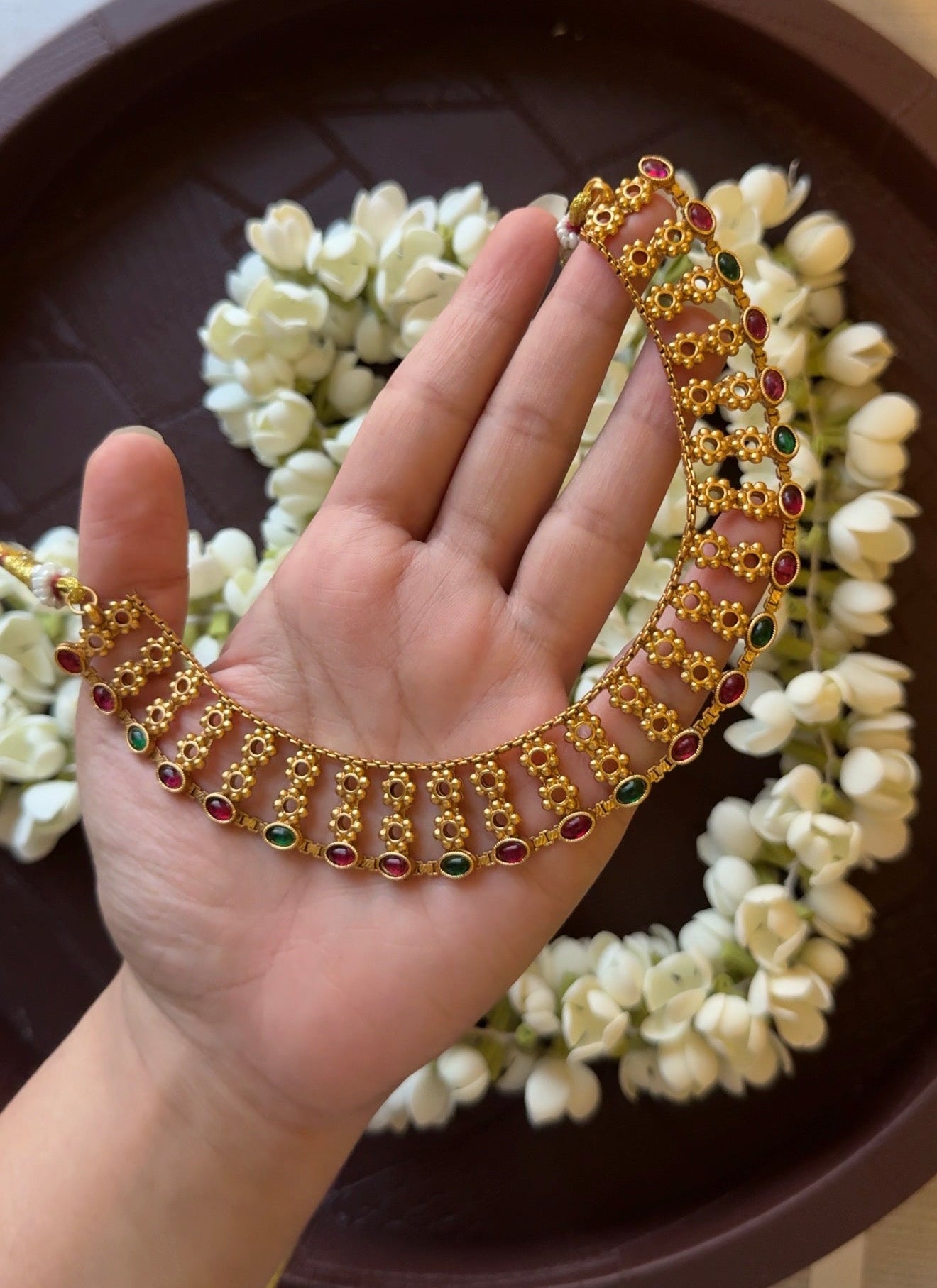 Non Idol Multi color Necklace with Earrings
