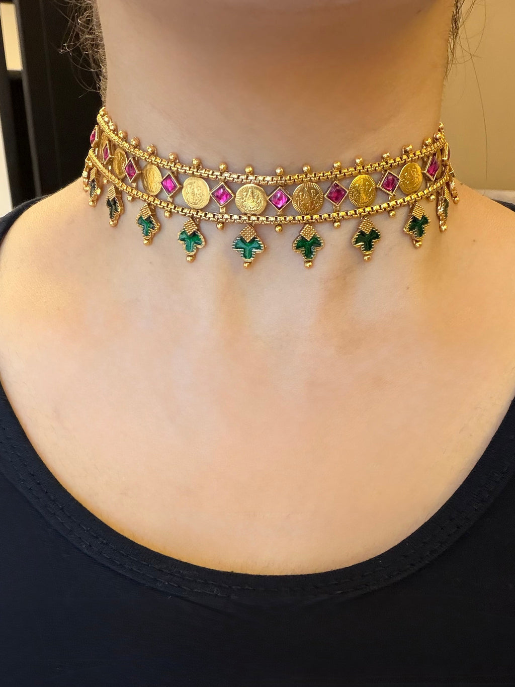 Multi Choker with Earrings