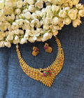 Multi Peacock Necklace with Earrings