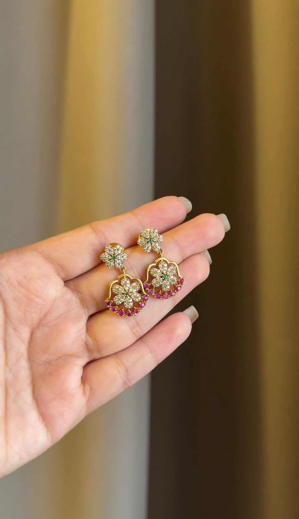 Diana Diamond Necklace with Earrings